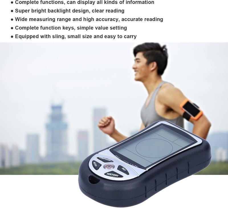 Kodrily Digital Altimeter, Digital Compass, Hiking Thermometer, Barometer 8 in 1 for Hiking Outside -2300 to 29500FT 1100MBAR, 300mbar to 1100mbar - Image 2